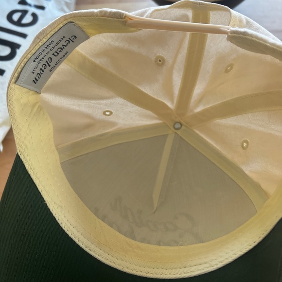 Caviar Cowboy Cap in Beige & Forest Green - Picture 4 of 4